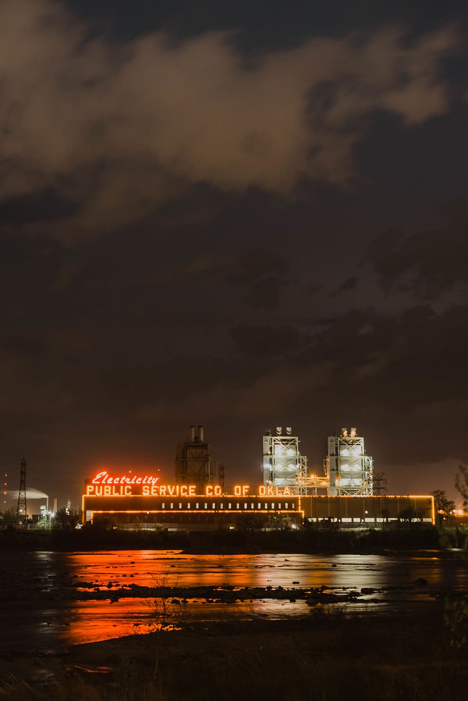 lighted building during nighttime, water, building exterior, architecture HD wallpaper
