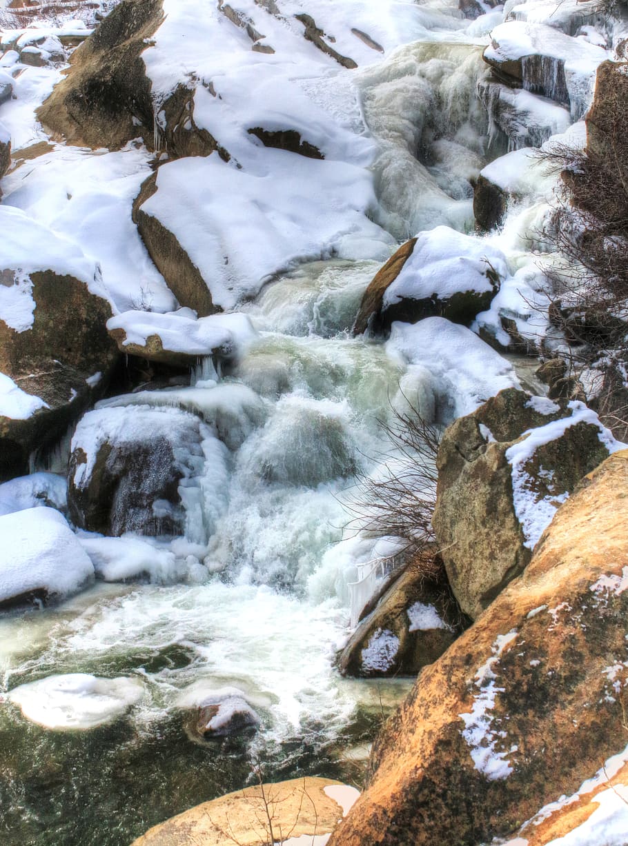 carson river, waterfall, rapids, highway 88, sierra nevada mountains HD wallpaper