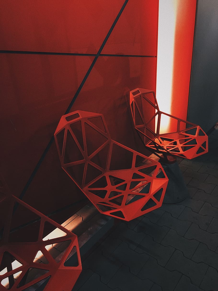 poland, katowice, lights, polygon, geometry, city, street, urban HD wallpaper
