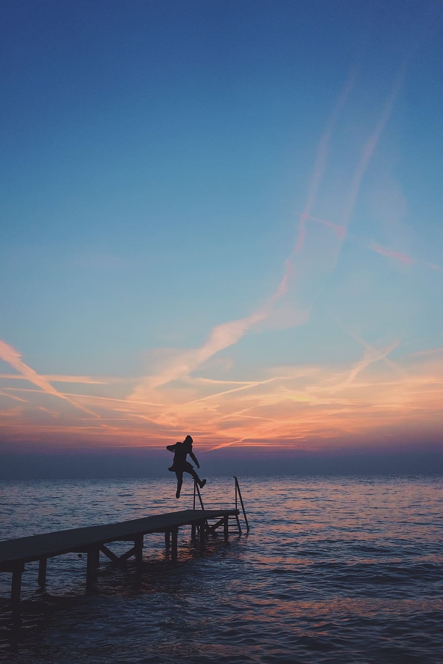 italy, bardolino, dusk, sky, people, sunset, lake, nature, lago di garda, HD wallpaper