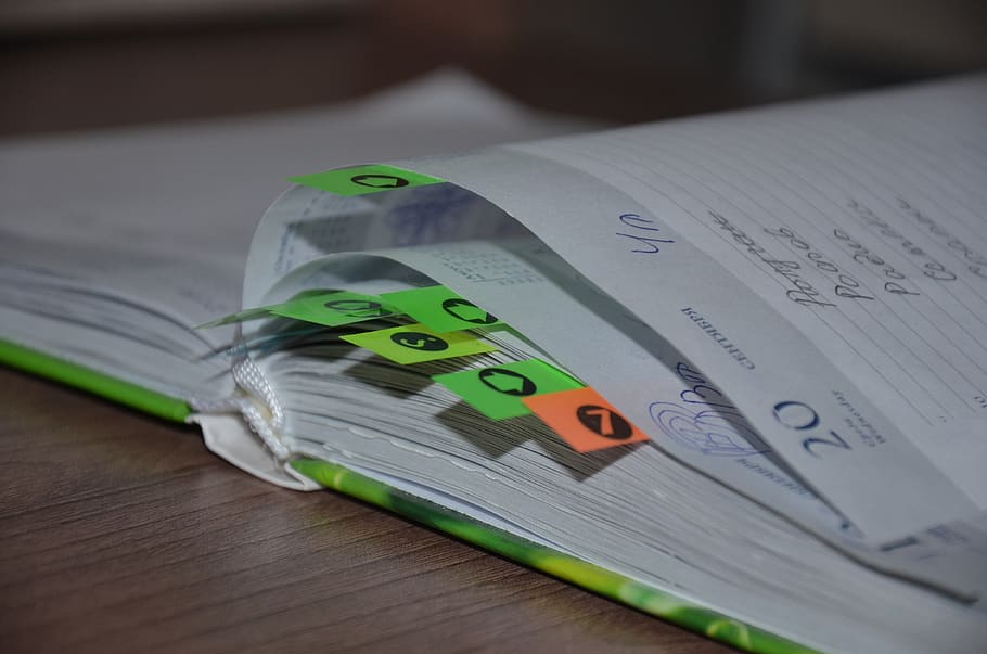 work, study, office, diary, plans, book, notebook, notes, stickers HD wallpaper