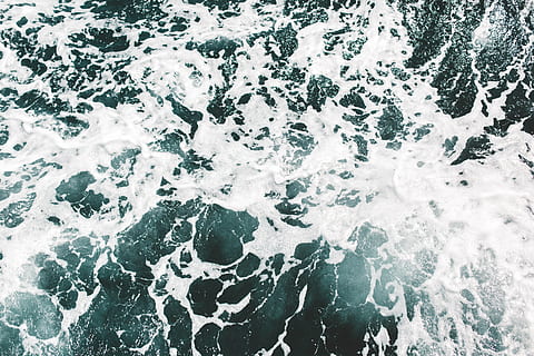 wave, water, ocean, foam, rough, background, sea, beach, salt water HD wallpaper