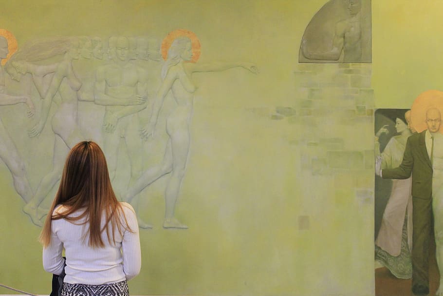 philippines, rizal, women, standing, wall - building feature HD wallpaper