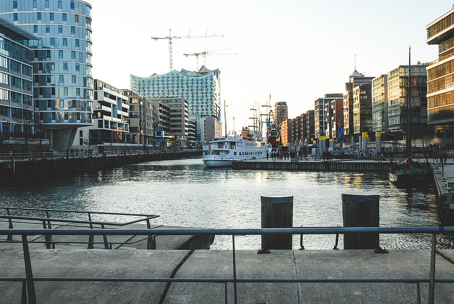 germany, hamburg, hafencity, architecture, built structure HD wallpaper