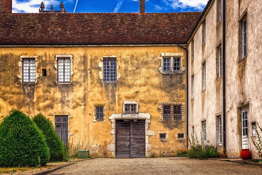 house, old, facade, historically, building, masonry, house facade HD wallpaper