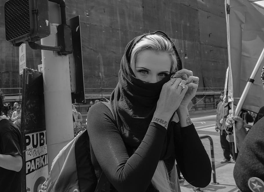 female, resist, protest, power, feminist, feminism, one person HD wallpaper