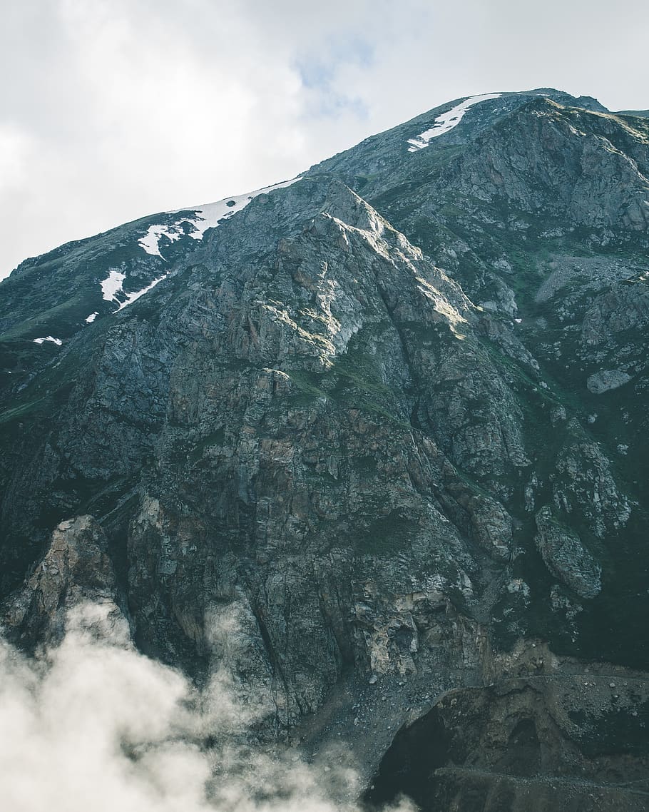 Landscape Photography of Gray Mountain, climb, cold, glacier HD wallpaper