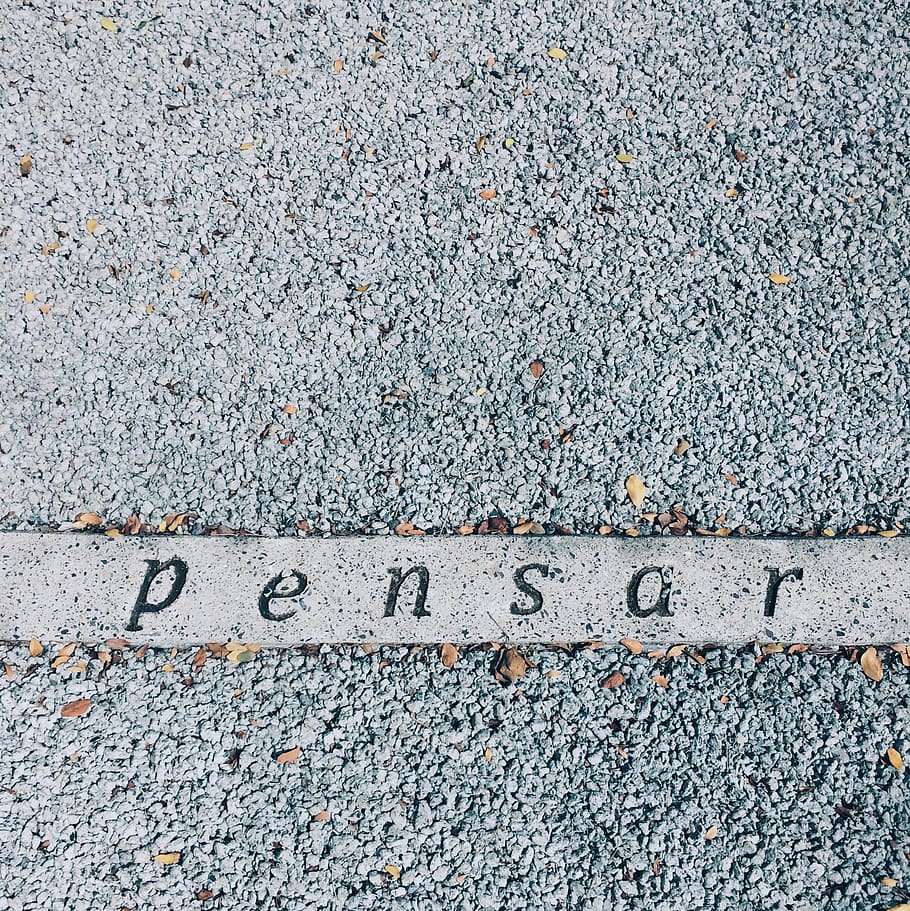 cement, texture, think, pensar, creativity, communication, western script HD wallpaper