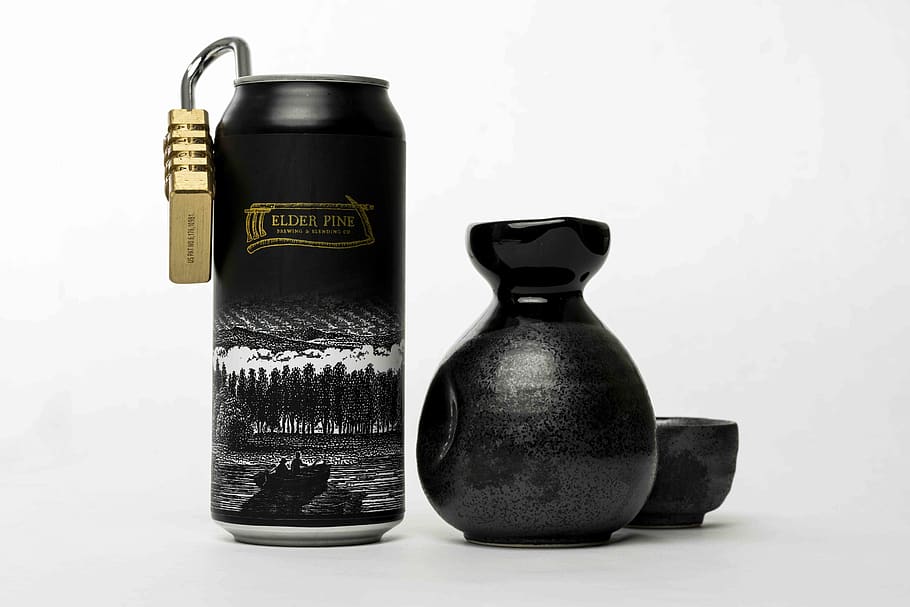 black ceramic jar, beverage, alcohol, beer, drink, stout, lager HD wallpaper