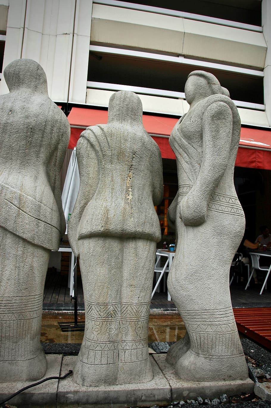 figure, 3sister, human representation, architecture, no people HD wallpaper