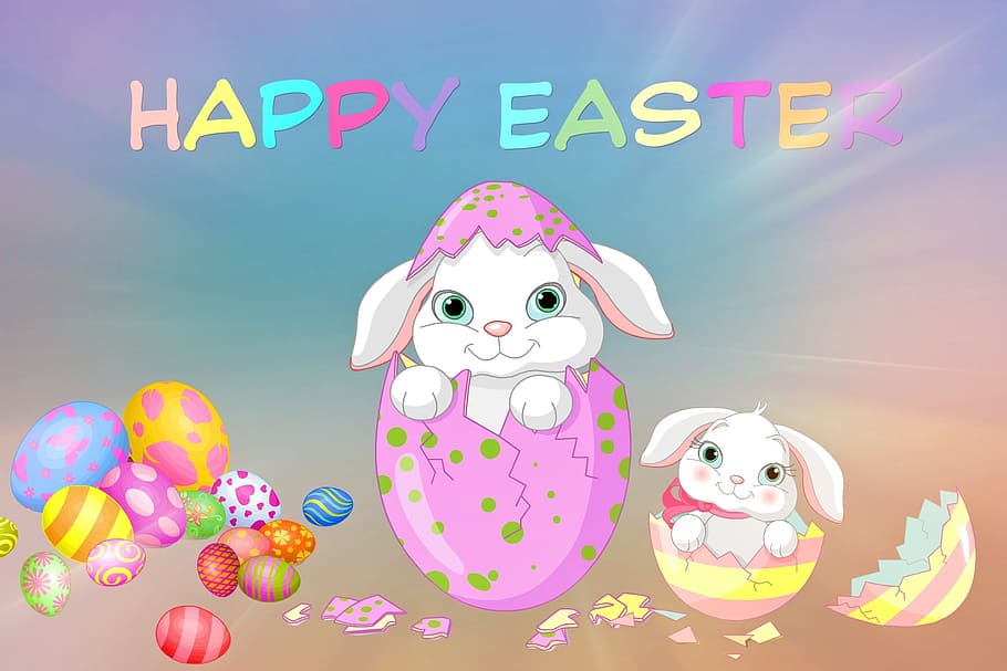 happy, easter, event, season, cute, celebration, mammal, nature HD wallpaper
