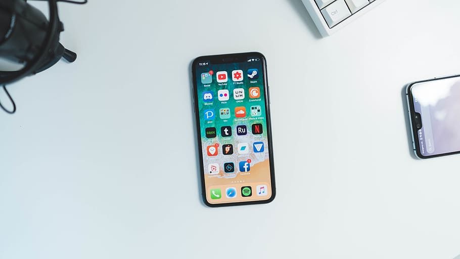 space gray iPhone X, technology, wireless technology, communication HD wallpaper