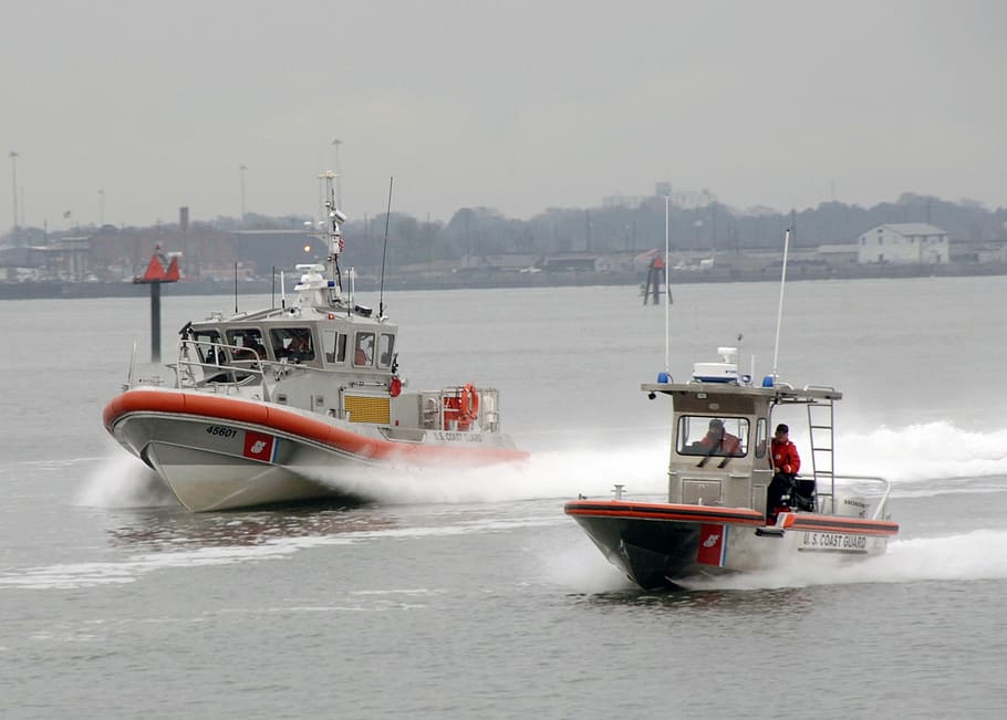 boat, ship, response, patrol, guard, sea, transportation, nautical vessel HD wallpaper