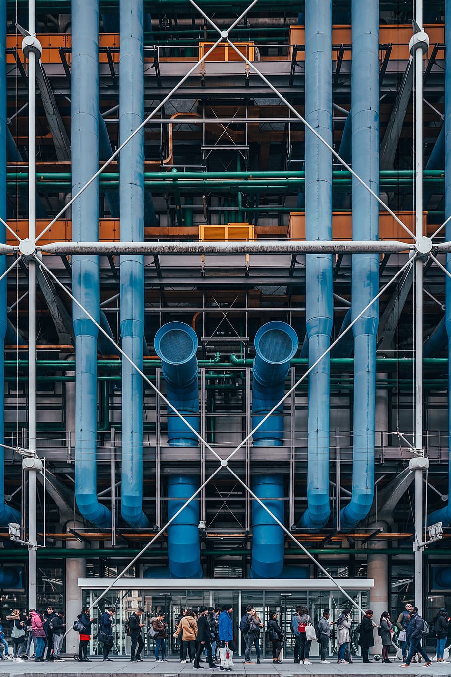 people under construction site, human, person, scaffolding, building HD wallpaper