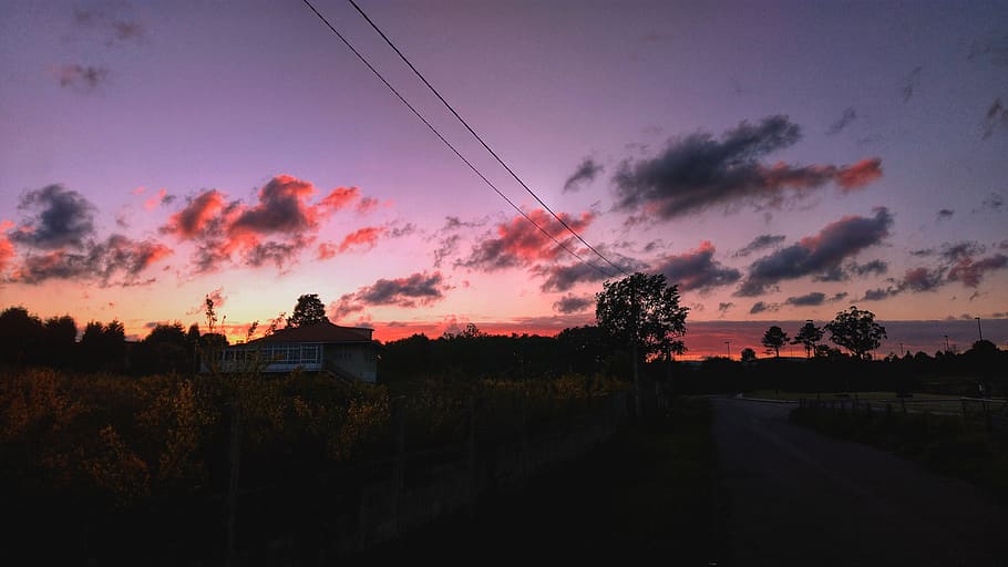 spain, carballo, sunset, sky, cloud - sky, beauty in nature HD wallpaper