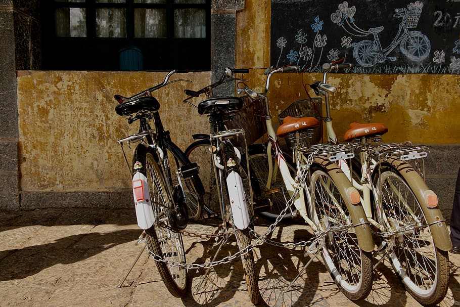 wheel, machine, bicycle, bike, vehicle, transportation, honghe hanizuyizuzizhizhou HD wallpaper