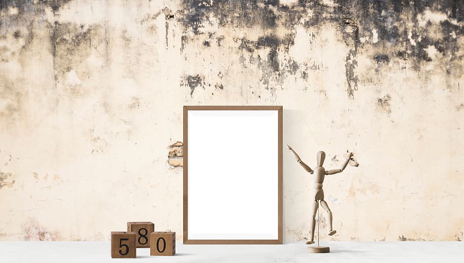 poster, mockup, wall, interior, realistic, indoors, decoration HD wallpaper