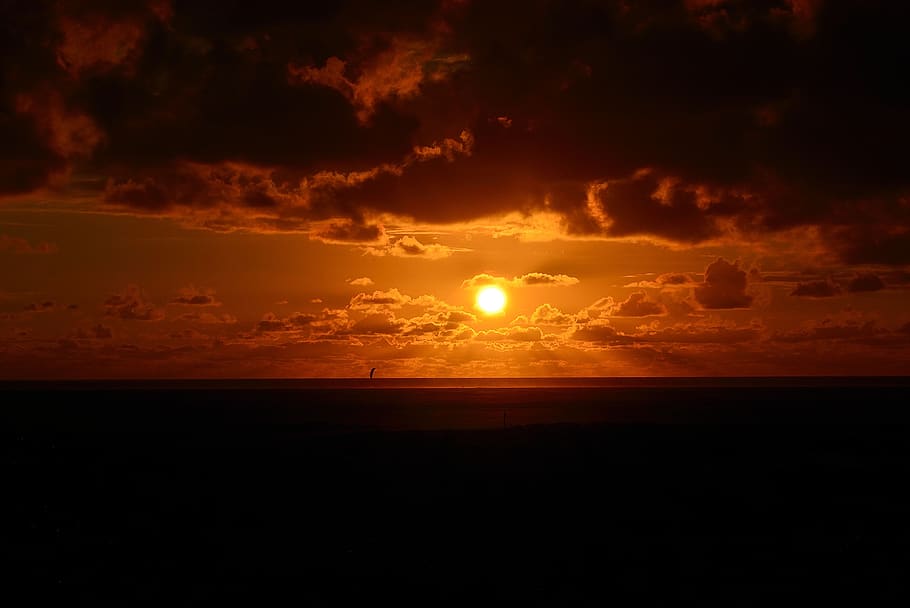 Orange Sunset, dawn, nature, scenic, sky, sunrise, scenics - nature HD wallpaper