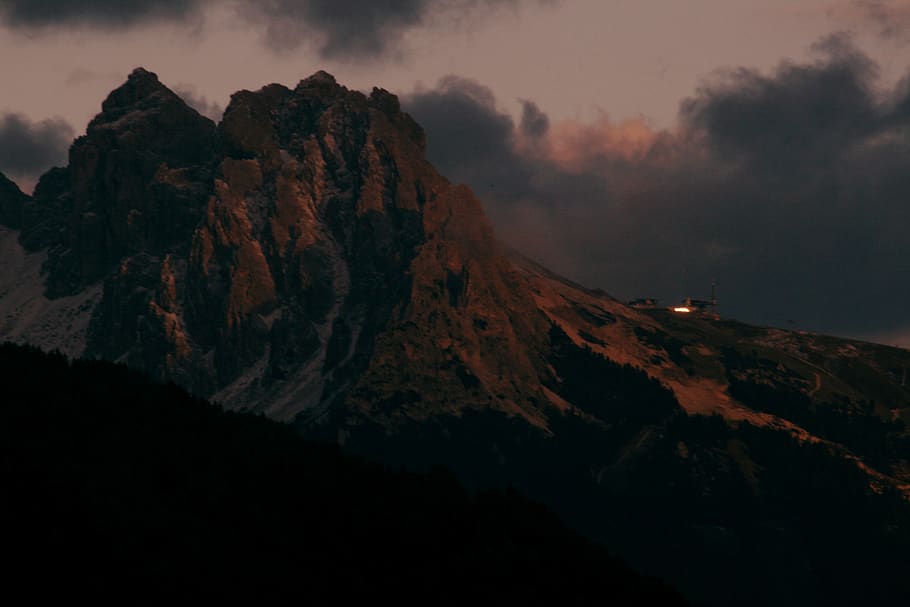 italy, ortisei, mountain, sky, beauty in nature, cloud - sky HD wallpaper
