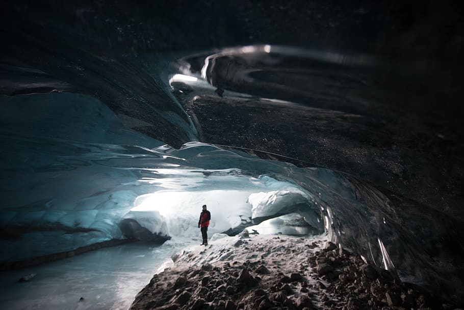 canada, jasper, cold, dexter da silva, exploring, ice cave, HD wallpaper