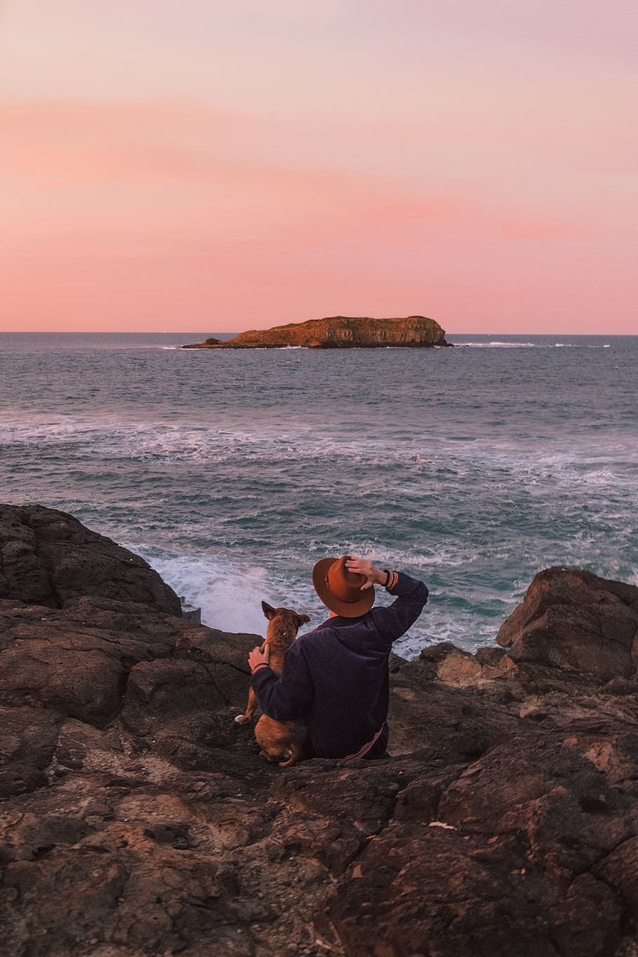 australia, gold coast, jacket, magenta, pink, sunset, folk, HD wallpaper