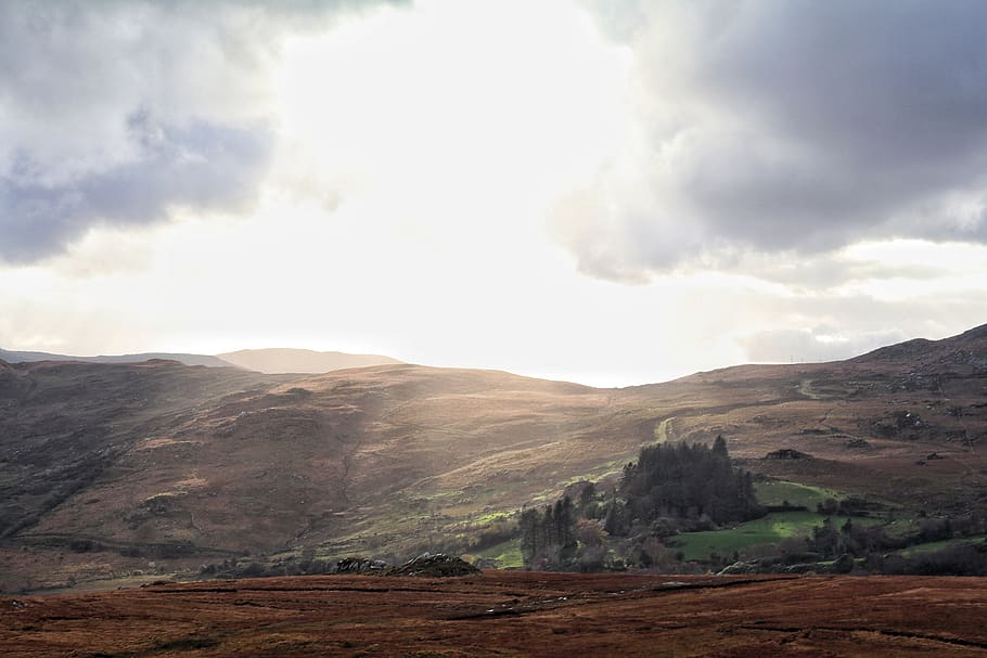 ireland, cloud - sky, mountain, environment, scenics - nature HD wallpaper