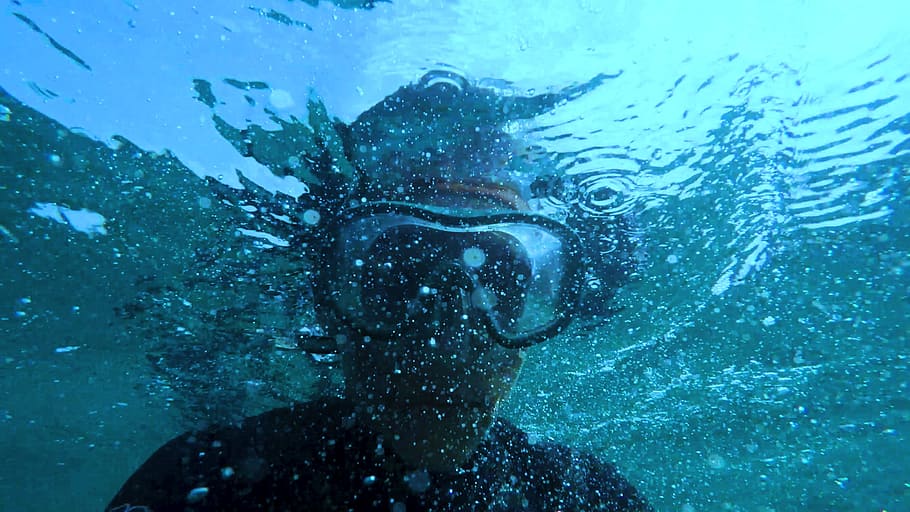 Photo of Person Wearing Swimming Goggles, adventure, diver, diving HD wallpaper