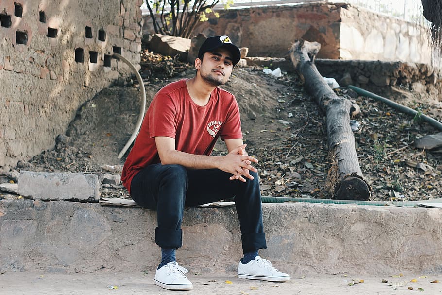 india, delhi, one person, full length, real people, young men HD wallpaper