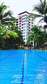 building, hotel, summer, malaysia, pool, resort, swimming, condominium HD wallpaper