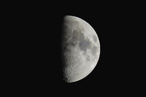 half moon photo, astronomy, enschede, netherlands, universe, space HD wallpaper