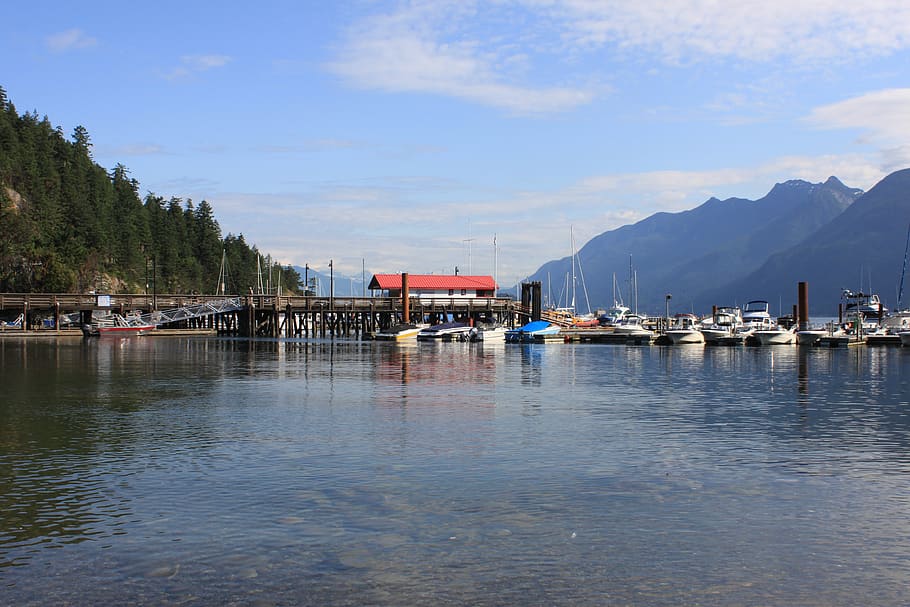 mountain, vancouver, canada, landscape, mountains, ocean, outdoor HD wallpaper