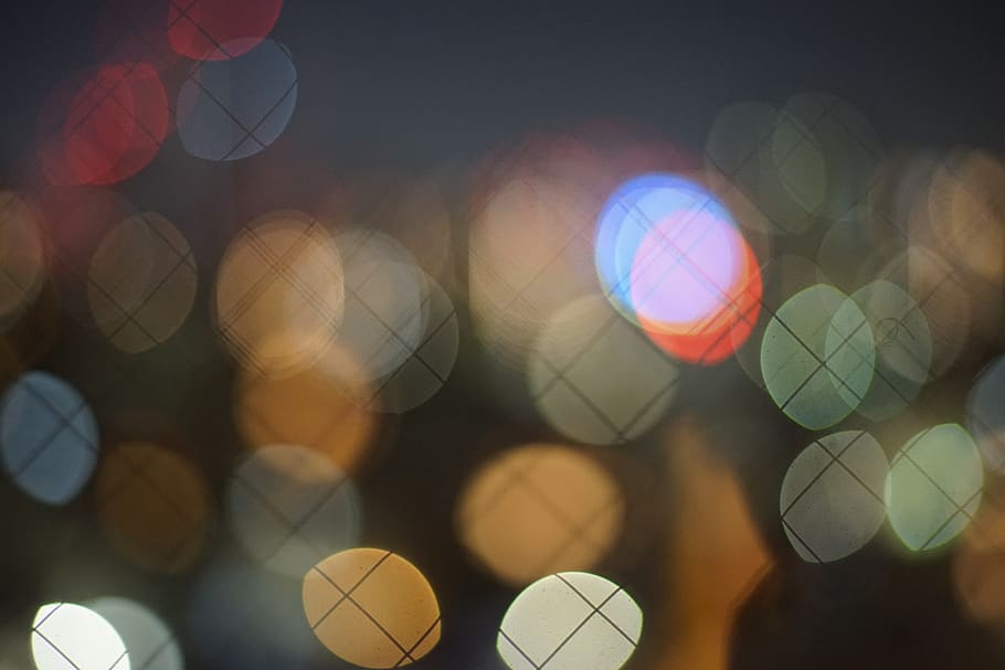 night, city, light, no people, illuminated, multi colored, defocused HD wallpaper