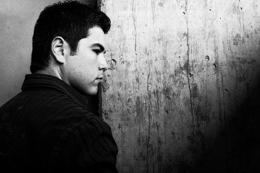 mexico, tijuana, model, men, wood, blackandwhite, one person HD wallpaper