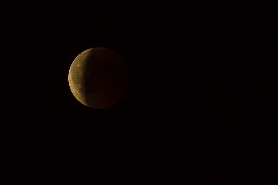 lunar eclipse, full moon, moonlight, space, astronomy, sky HD wallpaper