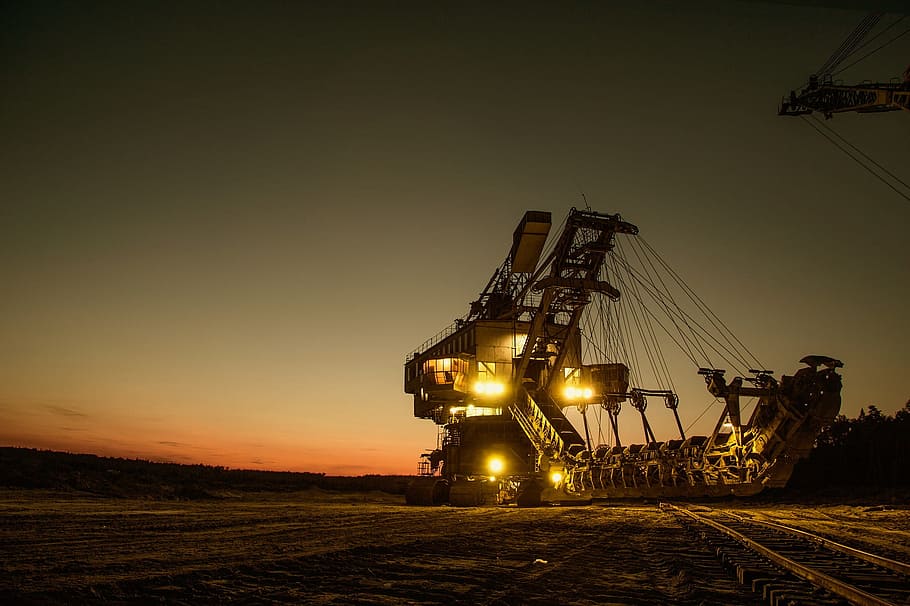 excavation, excavator, mining, mine, machine, object, work HD wallpaper