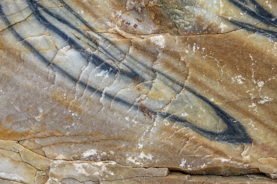 stone, pattern, structure, texture, form, brown, black, white HD wallpaper