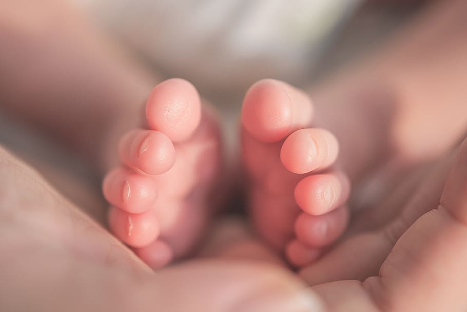 baby's feet, teeth, mouth, lip, human, person, finger, newborn, HD wallpaper