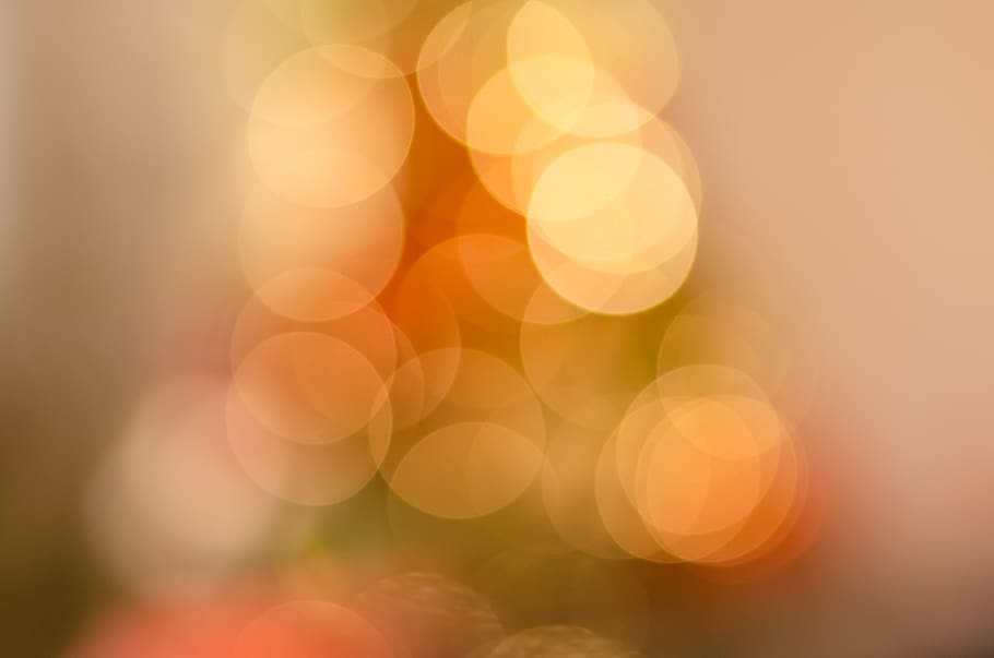orange bokeh lights, defocused, circle, illuminated, lens flare HD wallpaper