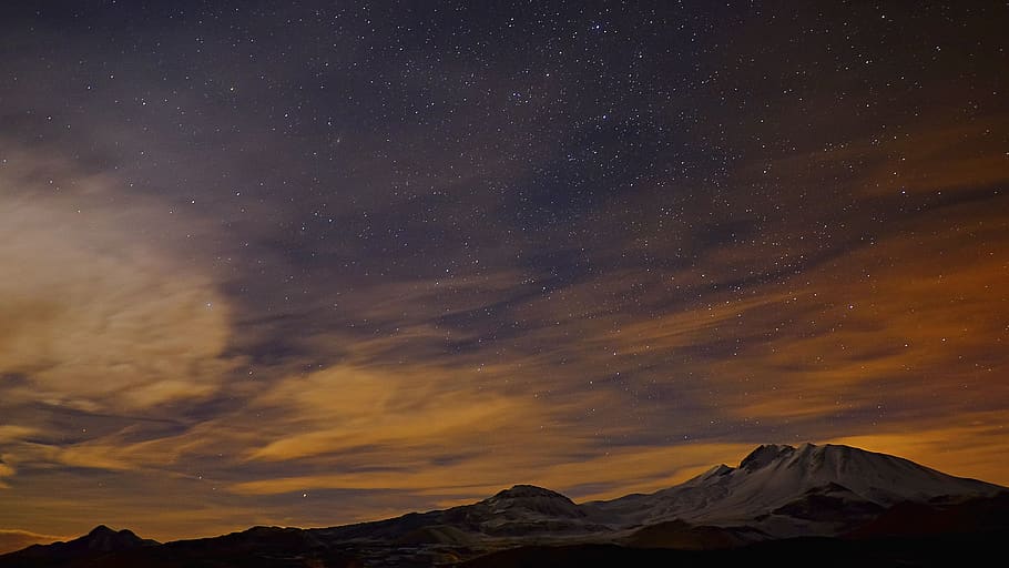 nature, landscape, clouds, sky, star, stargazing, shadow, astrophotography HD wallpaper