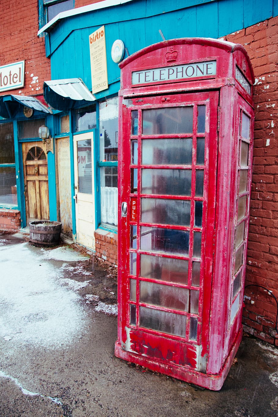 red telephone booth, building exterior, architecture, built structure HD wallpaper