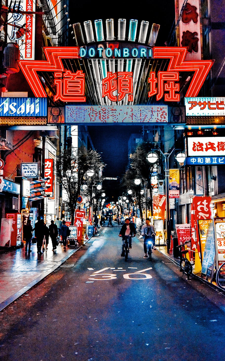 Neon Signs, city, illuminated, japan, osaka, street, tourism