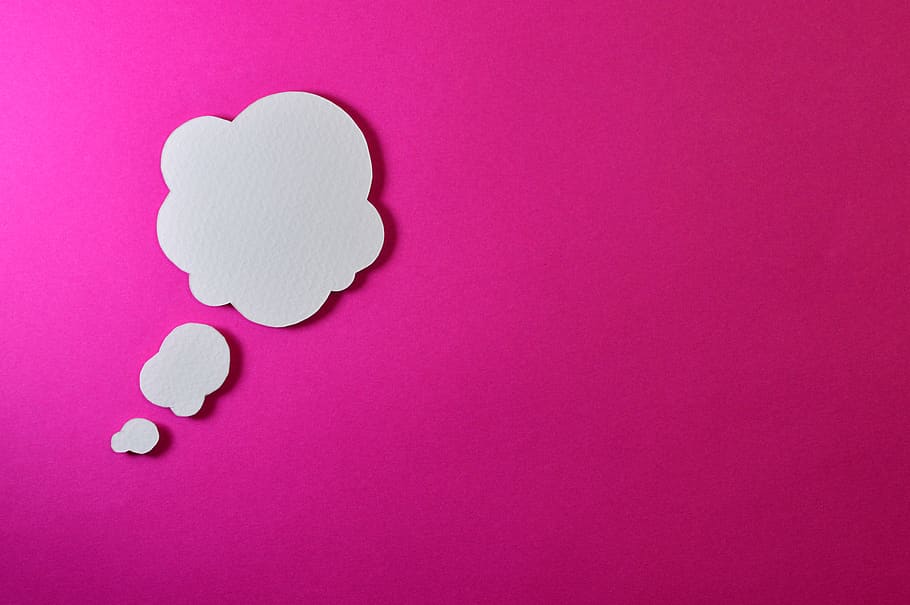 White Bubble Illustration, blank, colors, concept, imagination HD wallpaper