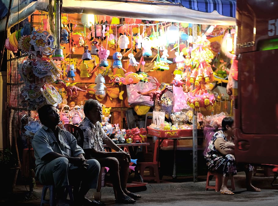 vietnam, district 5, men, real people, retail, group of people HD wallpaper