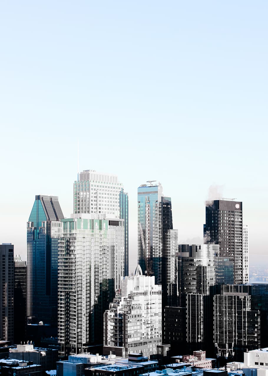 highrise buildings, architecture, building exterior, city, built structure HD wallpaper