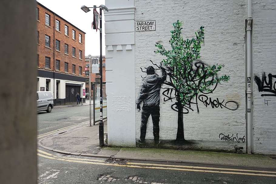 manchester, united kingdom, northern quarter, street art, photography, HD wallpaper