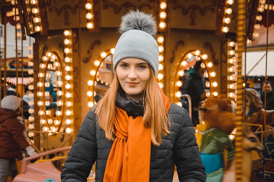 romania, sibiu, clothing, winter, warm clothing, illuminated HD wallpaper