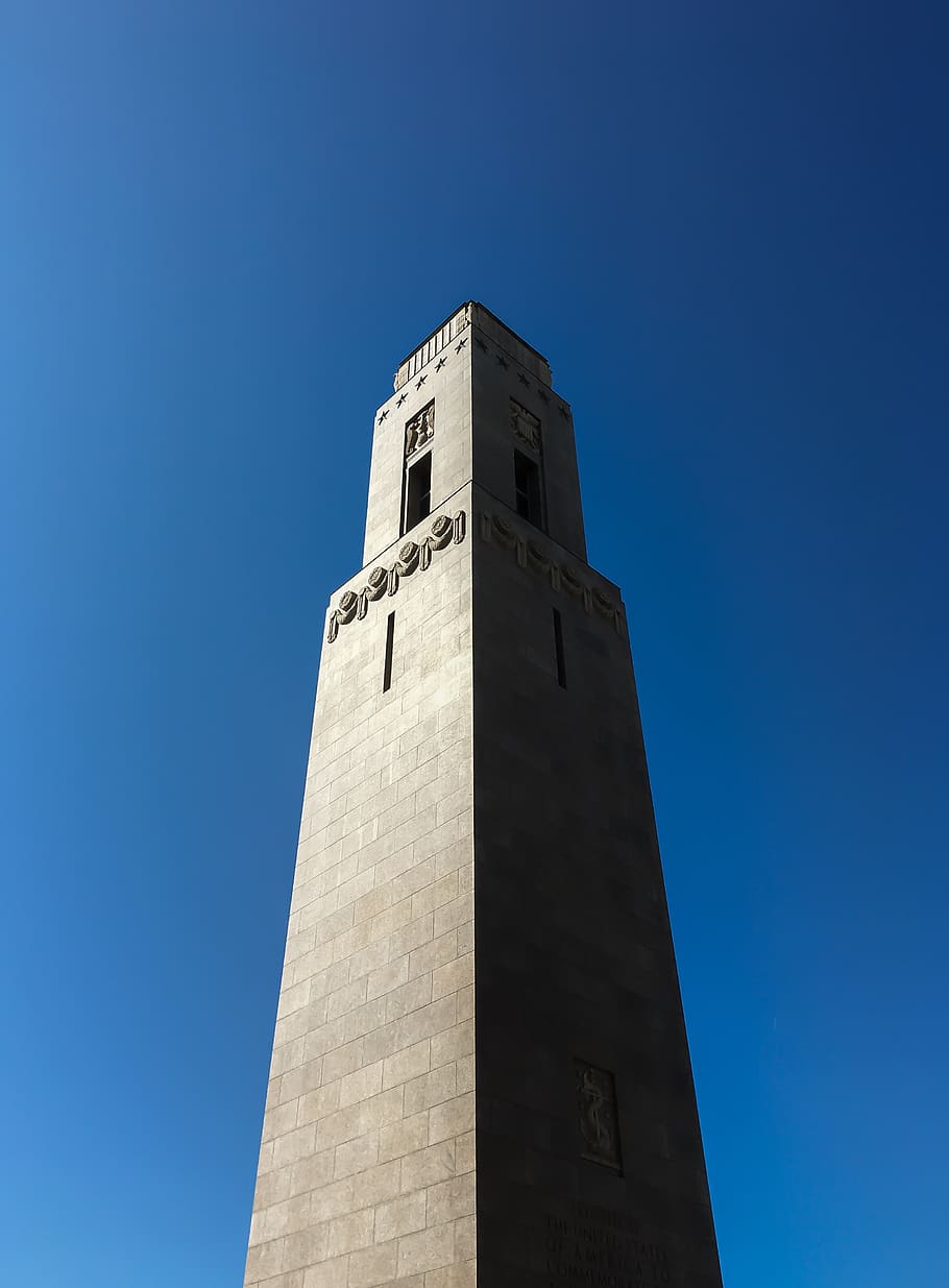 france, brest, architecture, blue, minimalist, monument, symmetry HD wallpaper