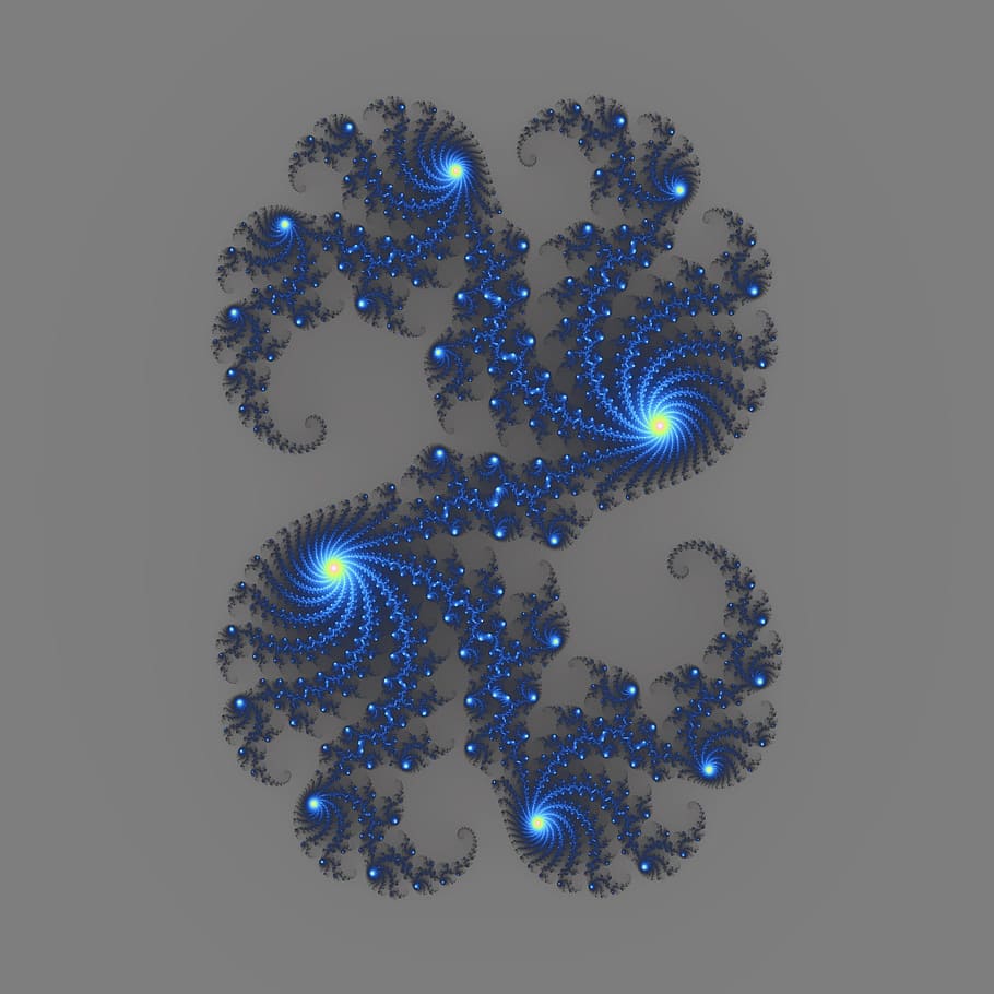 julia, set, blue, design, mathematical, texture, studio shot HD wallpaper