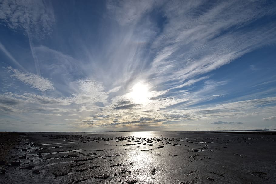 waters, sea, nature, beach, sky, cloud - sky, beauty in nature HD wallpaper
