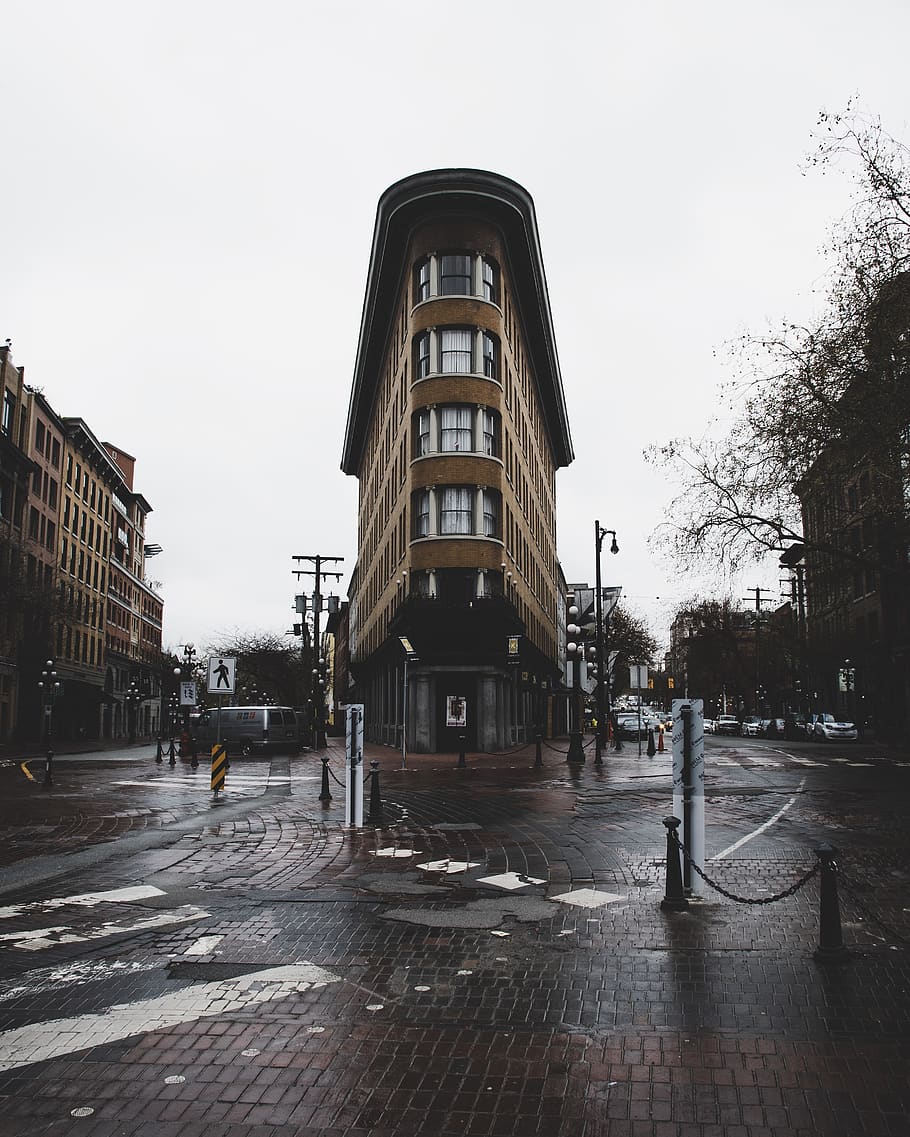 Flatiron, New York, road, town, building, urban, city, street HD wallpaper
